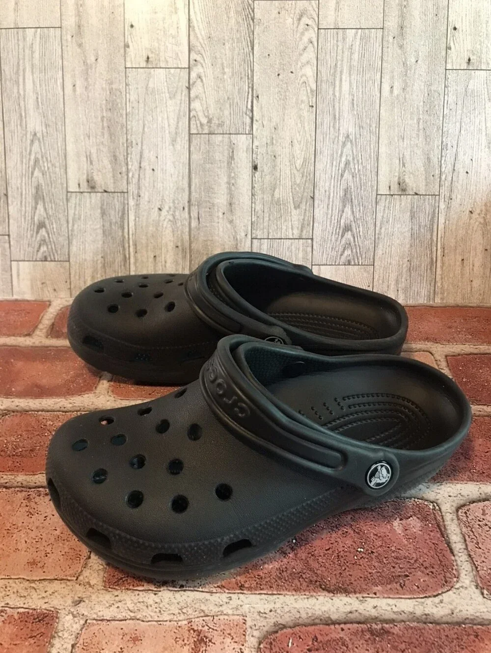 Classic Kids Black Clog Shoes Croc